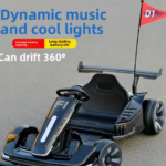 Dual-Drive Remote Control Electric Go-Kart with Drift Function for Kids and Adults