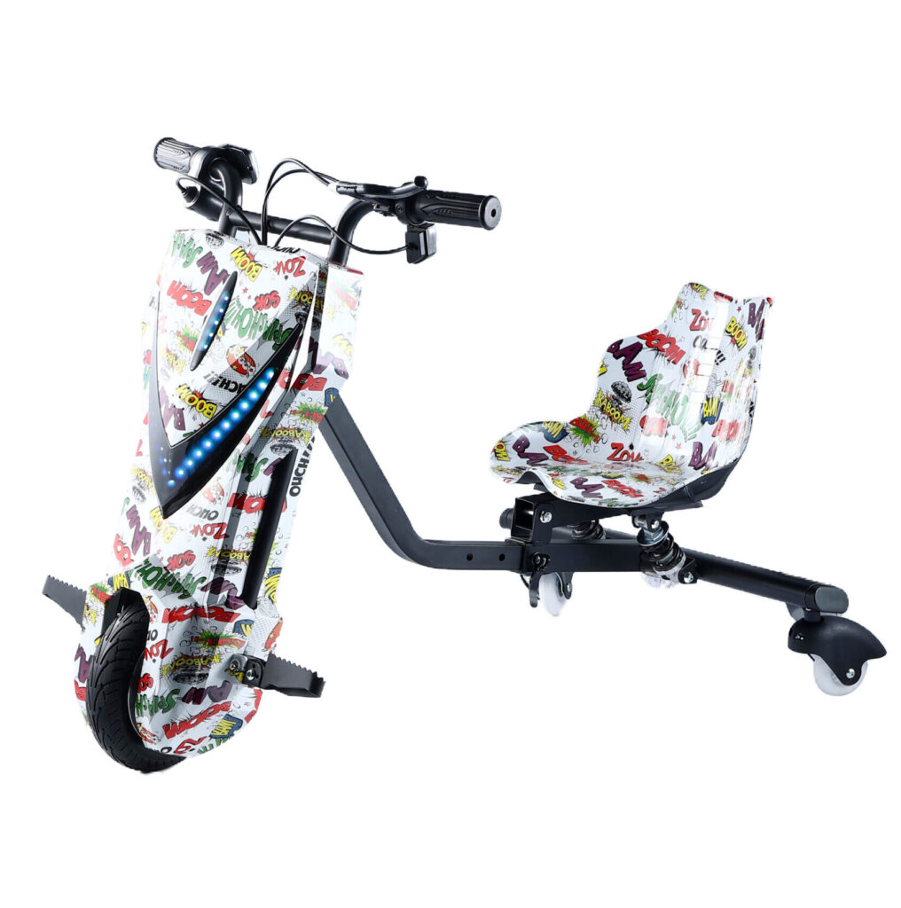 6.5 INCH Children’s 36V180W Electric Scooter with Safety Drift Three Wheels Rotating 360 Degrees