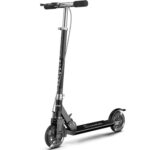 Blue 125 Series Foldable Steel Kids Kick Scooter 2 Big Wheels