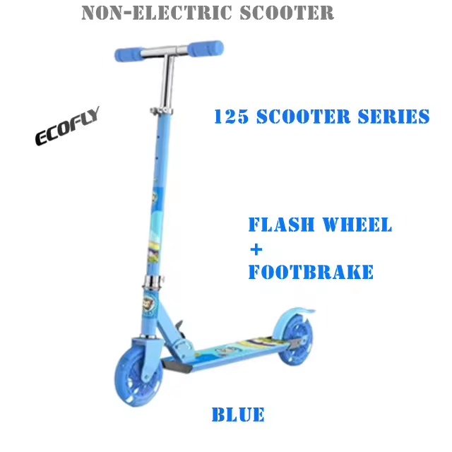 125 Series Foldable Steel Kids Kick Scooter 2 Big Wheels