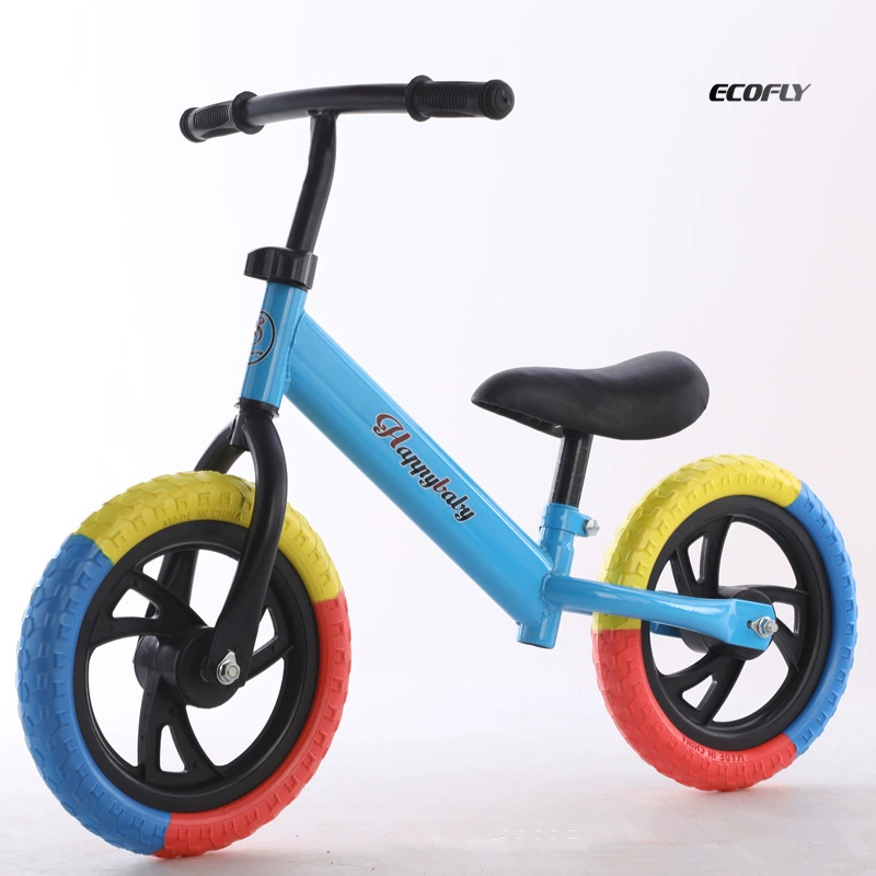 Blue 12 Inch Aluminum Balance Bike Stroller Light Adjustable Kids Walker Scooter 30kg Max Load