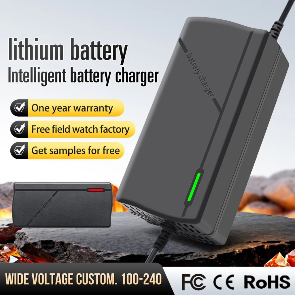 Smart Lithium Battery Charger 48V 60V 72V for E-Bike Electric Scooter, Cross-Border Supply Universal Charger for Two-Wheelers